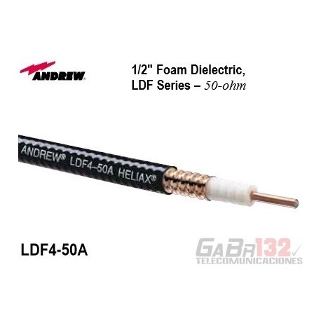 HELIAX 1/2" Cable Coaxial de Cobre Corrugado LDF4-50A