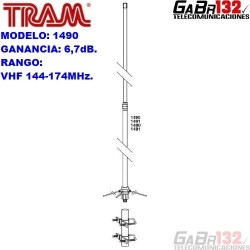 TRAM 1481: Antena Base de Fibra de Vidrio Doble Banda