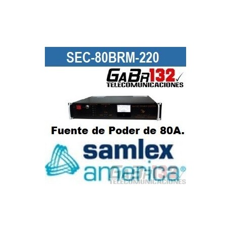 SEC-80BRM Fuente de Poder SamlexAmérica de 80A. 