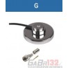 Base Magnética Cromada de 3¼ con Conector Mini-UHF