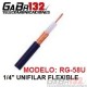 RG58U Cable Coaxial 1/4" Unifilar