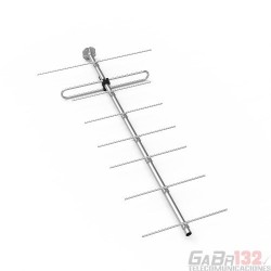 SLYAG-8V: Antena Base VHF tipo Yagi de 8 Elementos con 12,5dBi